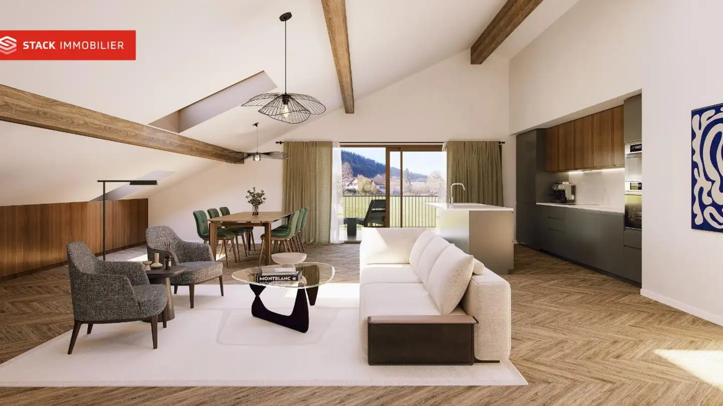 Attic flat for sale - Route De La Pépinière 10, 1696 Vuisternens-en-Ogoz - Photo 2