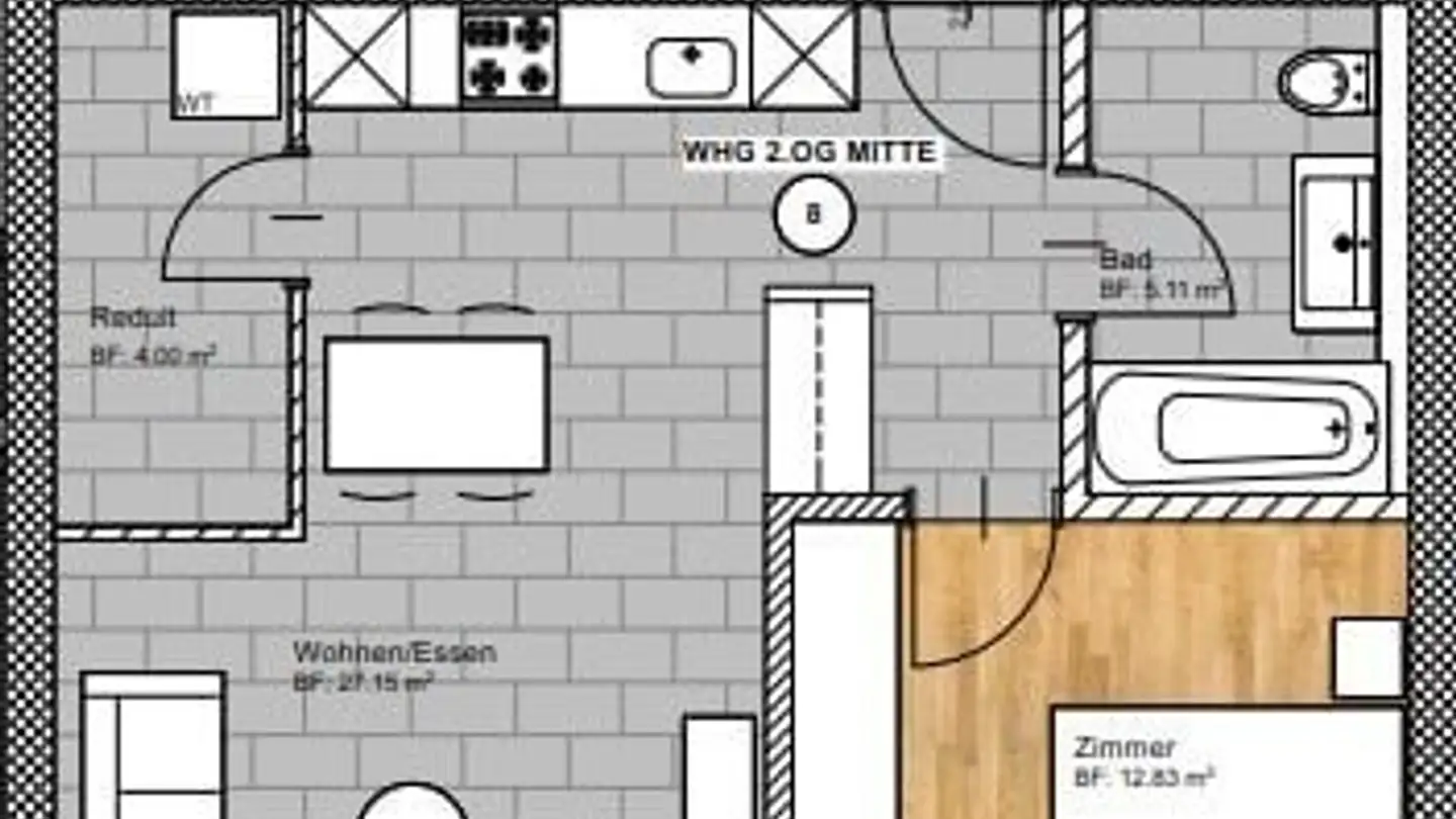 Wohnung mieten - Unterdorf 5, 5645 Aettenschwil - Foto 2