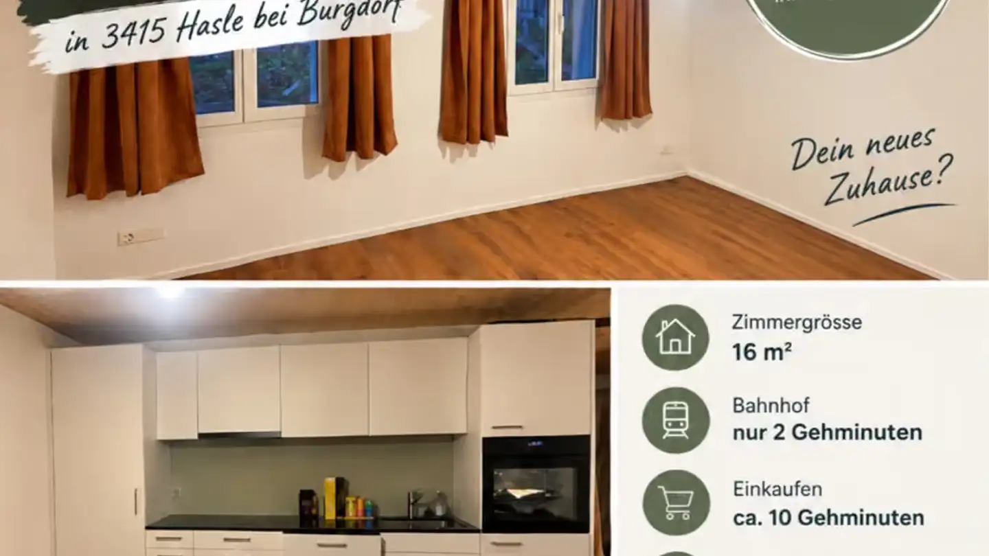 Zimmer mieten - 3415 Schafhausen im Emmental - Foto 4