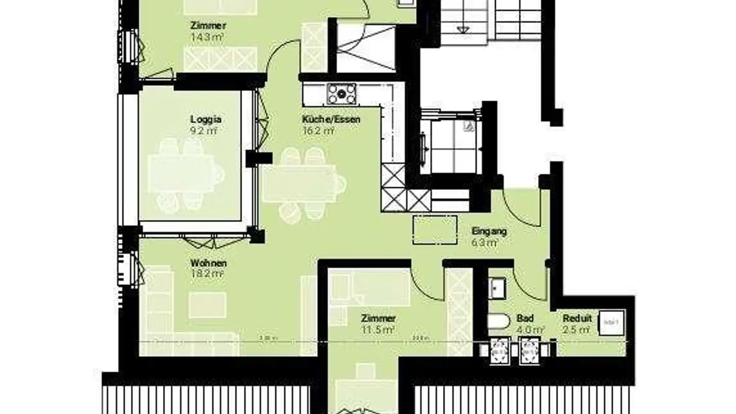 Wohnung mieten - Hauptstrasse 40, 8217 Wilchingen - Foto 3