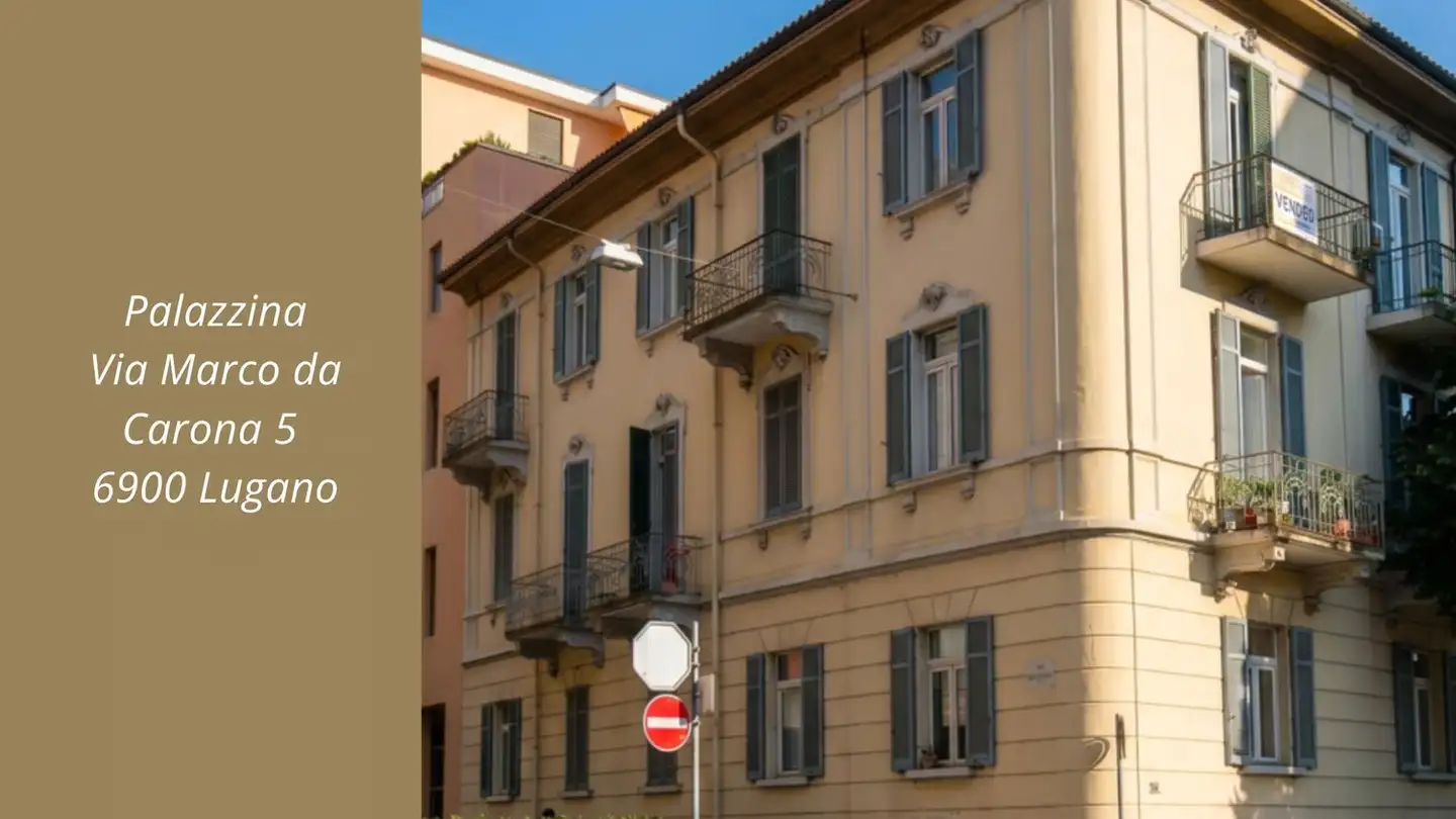 Appartement meublé à louer - Via Marco Da Carona 5, 6900 Lugano
