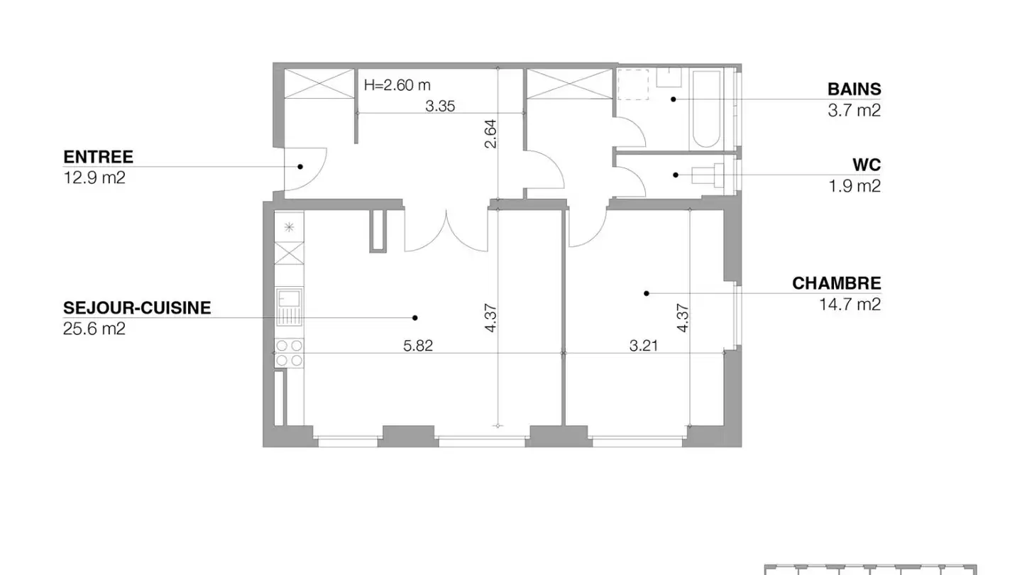 Wohnung mieten - Rue Faller 1, 1202 Genève - Foto 3