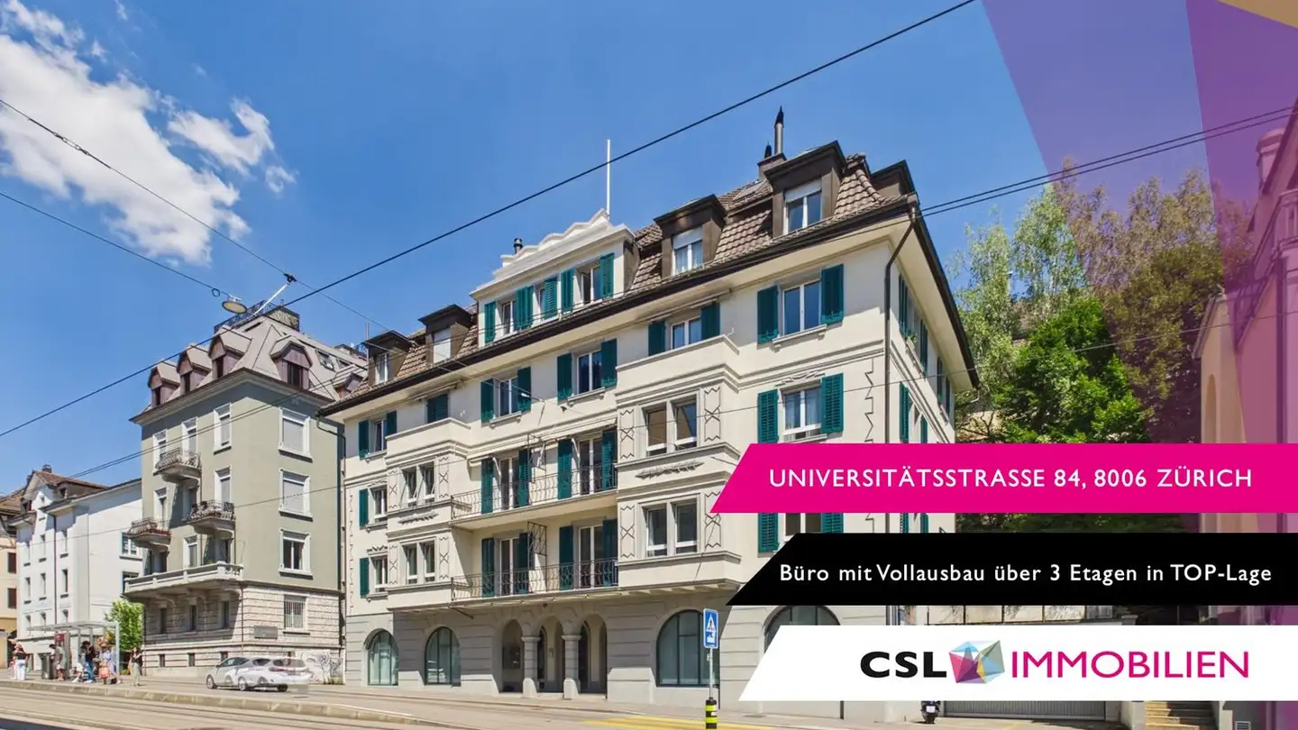Spazio ufficio in affitto - Universitätstrasse 84, 8006 Zürich
