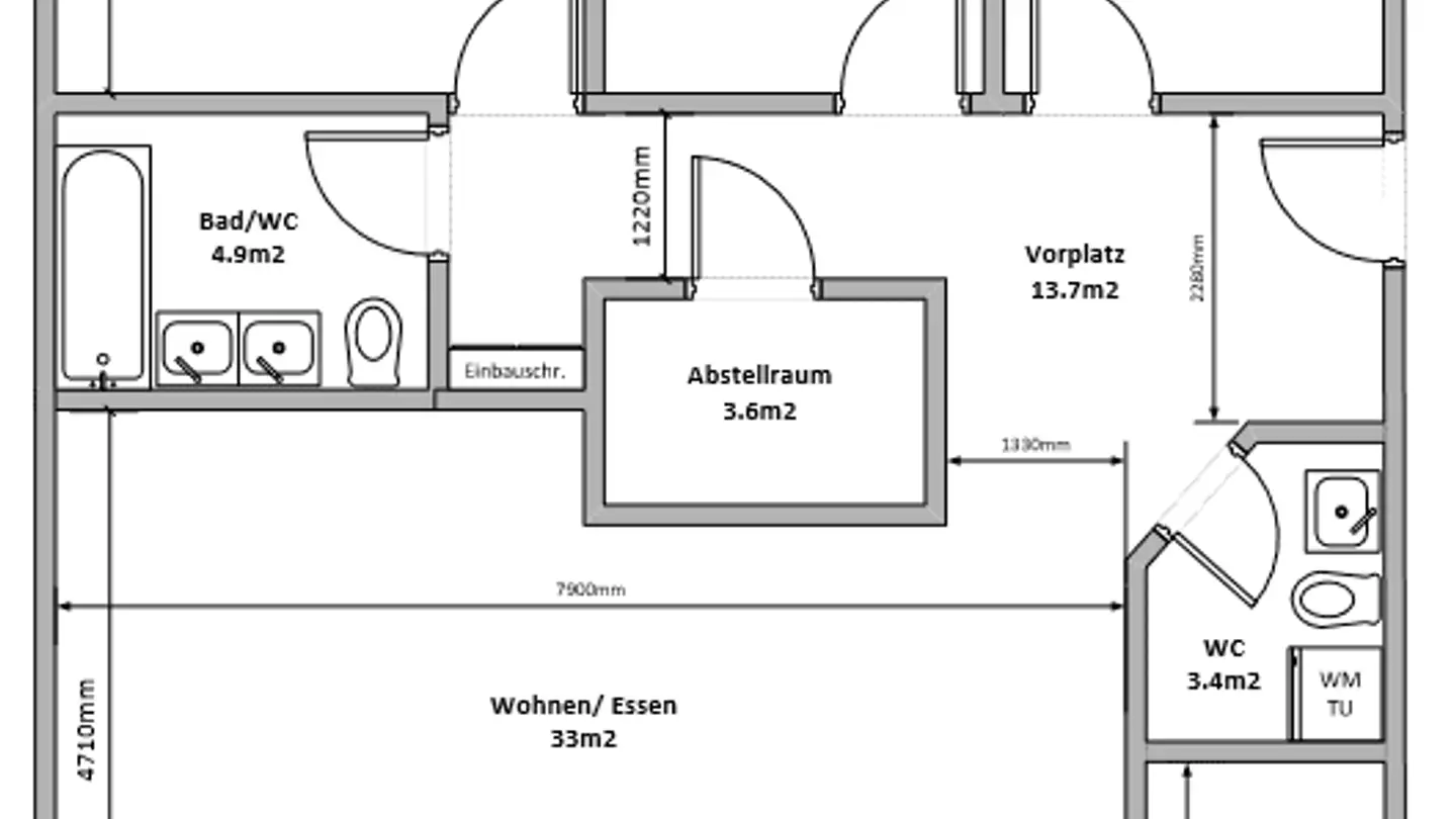 Appartamento in affitto - Badstrasse 23b, 5312 Döttingen - Photo 2