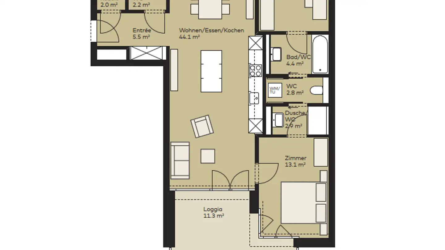 Appartamento in affitto - Brandstrasse 21, 8952 Schlieren - Foto 2