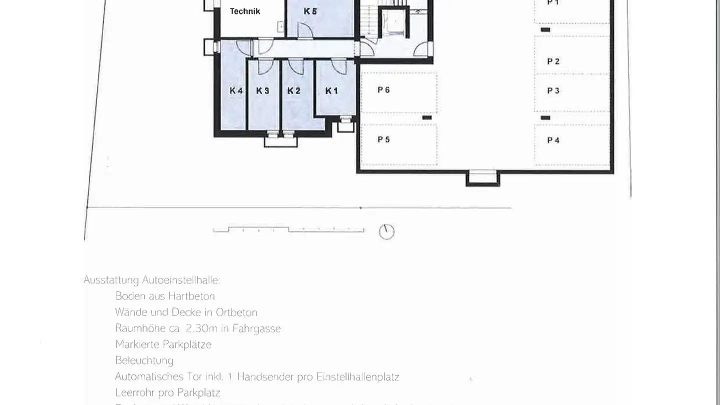 Place de parking souterraine à louer - Stockackerstrasse 4, 4153 Reinach BL