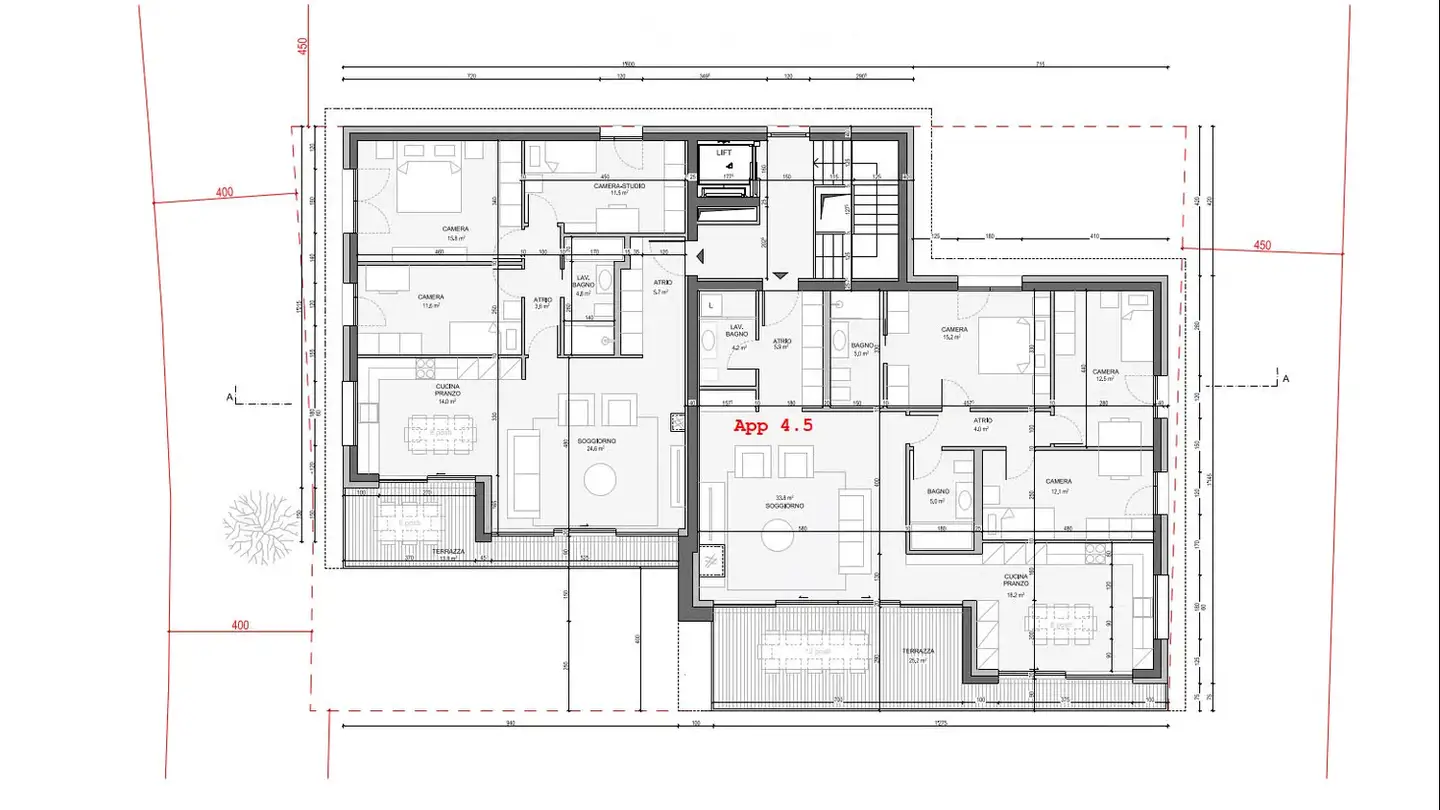 Wohnung mieten - Via Ai Lotti, 6943 Vezia - Foto 2