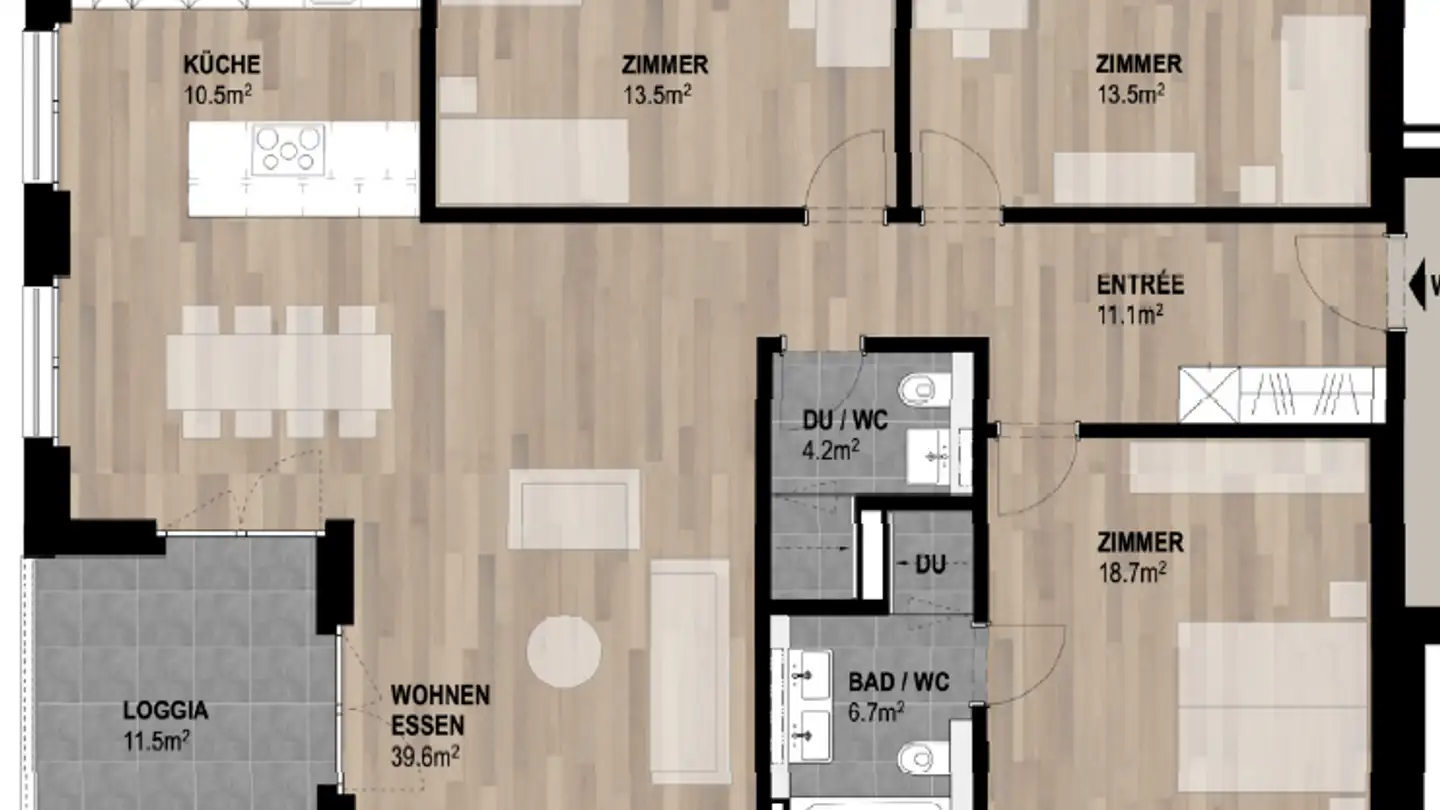 Wohnung mieten - Dorfstrasse 7, 8471 Rutschwil (Dägerlen) - Foto 3