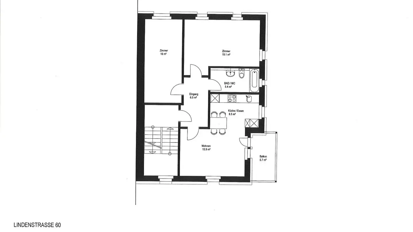 Appartement à louer - Lindenstrasse 60, 9000 St. Gallen - Photo 2