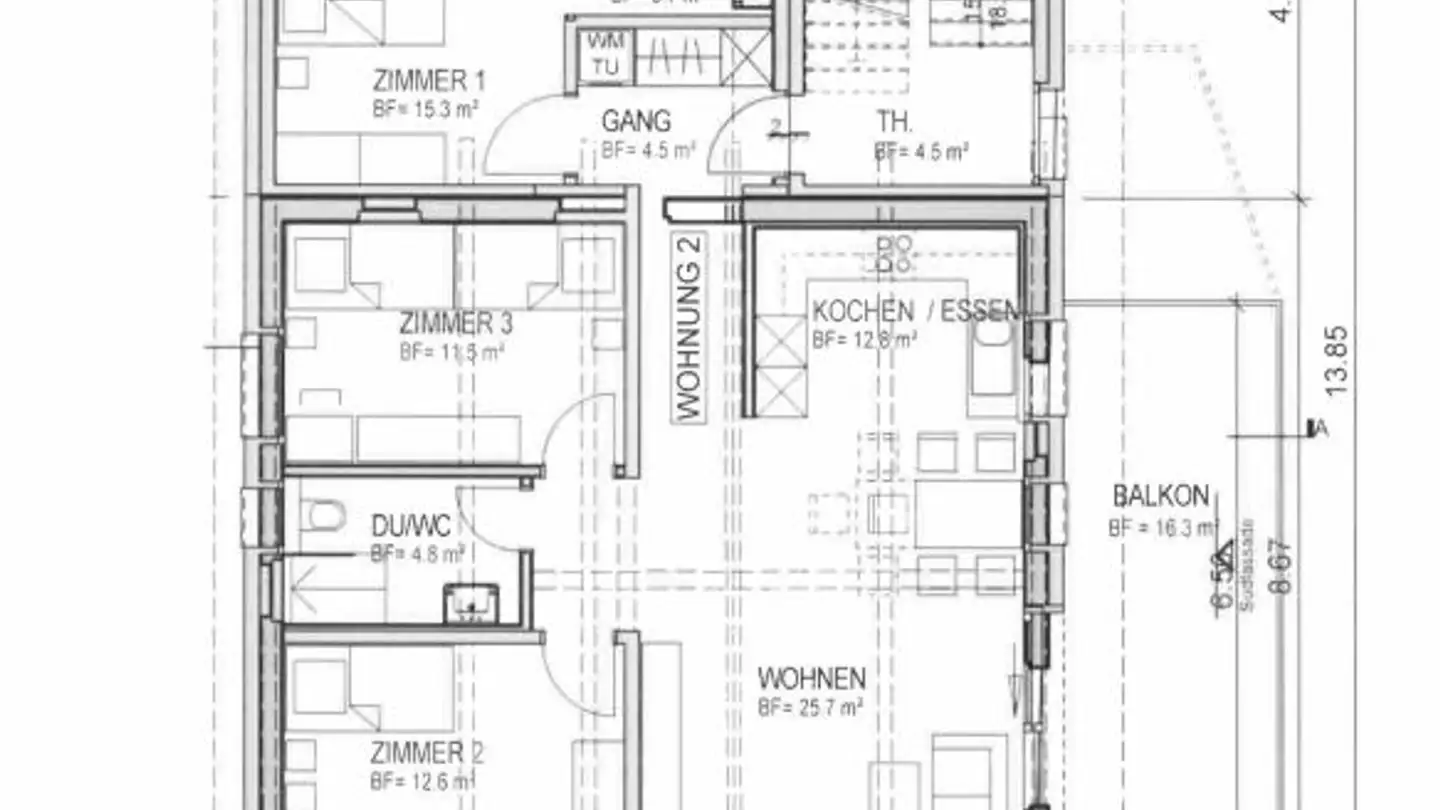 Dachgeschosswohnung kaufen - Veia Cantunala 57, 7454 Rona - Foto 4