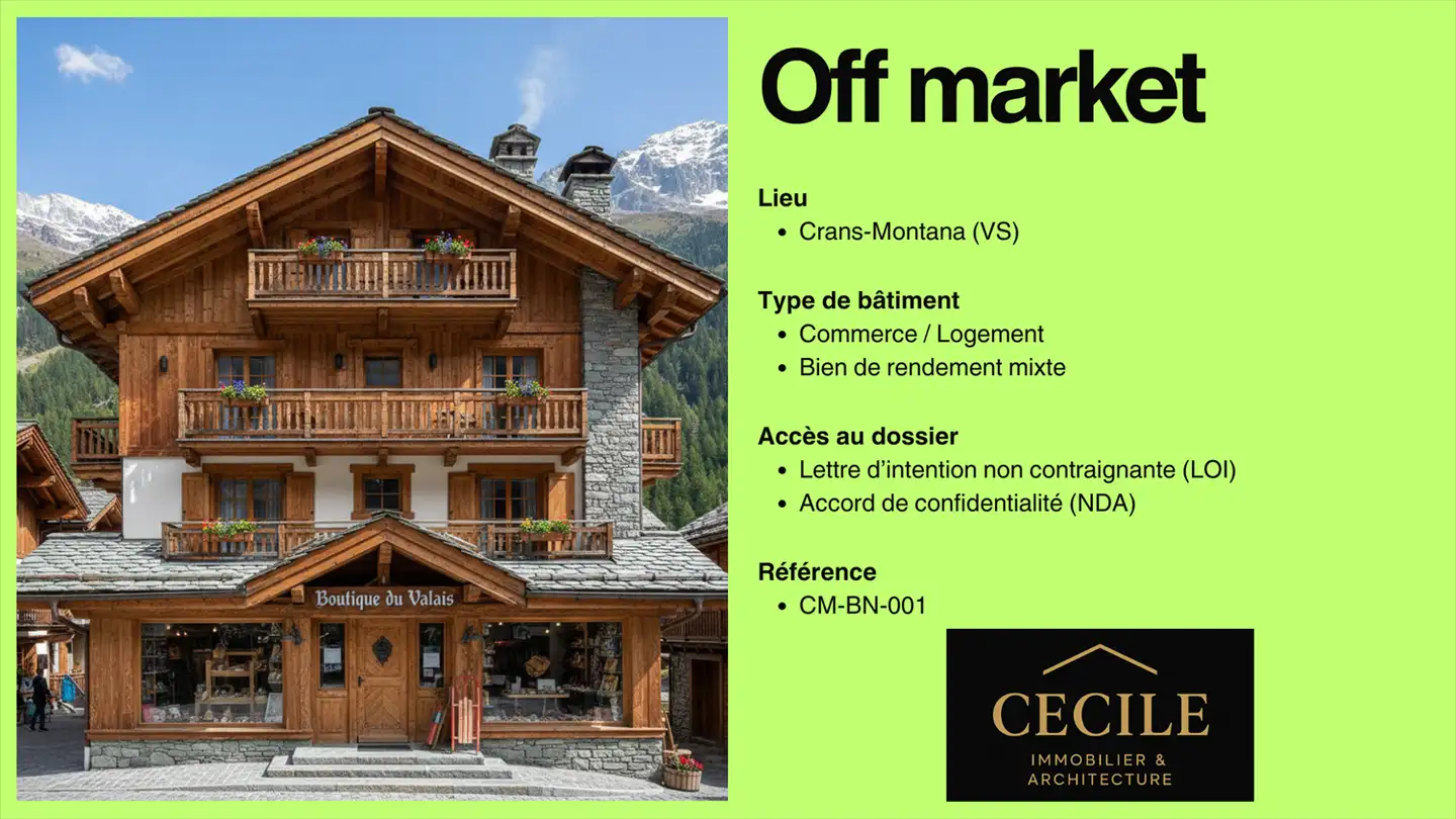 Mixed-use building for sale - 3963 Crans-Montana
