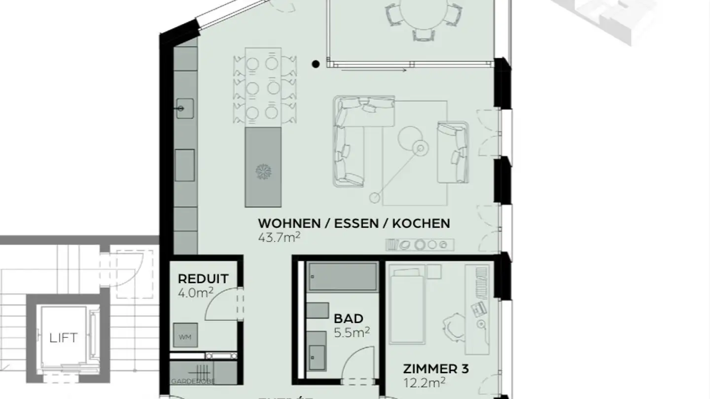 Appartement à louer - Bahnhofstrasse 18, 8956 Killwangen - Photo 4