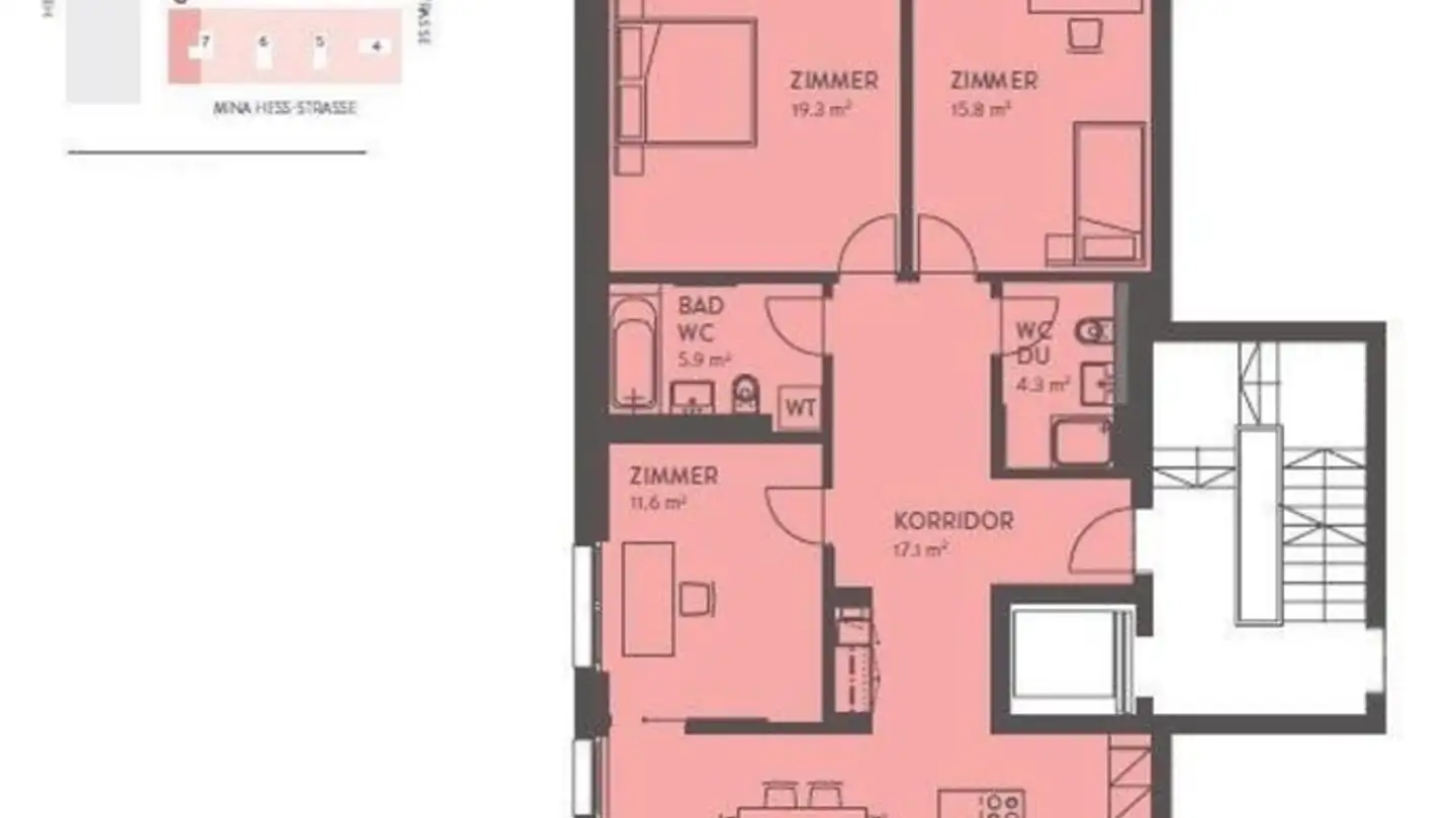 Appartement à louer - Mina Hess-Strasse 1, 8953 Dietikon - Photo 2