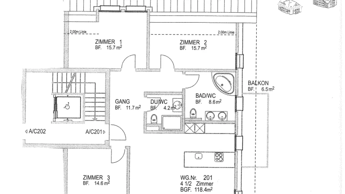Apartment for rent - 8426 Lufingen - Photo 3