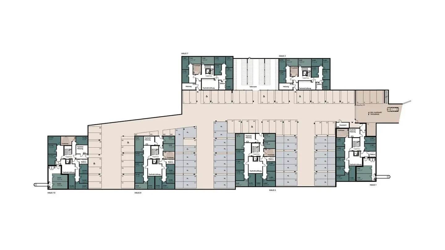 Place de parking extérieure à louer - Moosmatt 5, 6243 Egolzwil - Photo 3