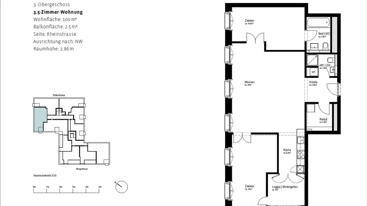 Apartment for rent - Rheinstrasse 5, 8500 Frauenfeld - Photo 2