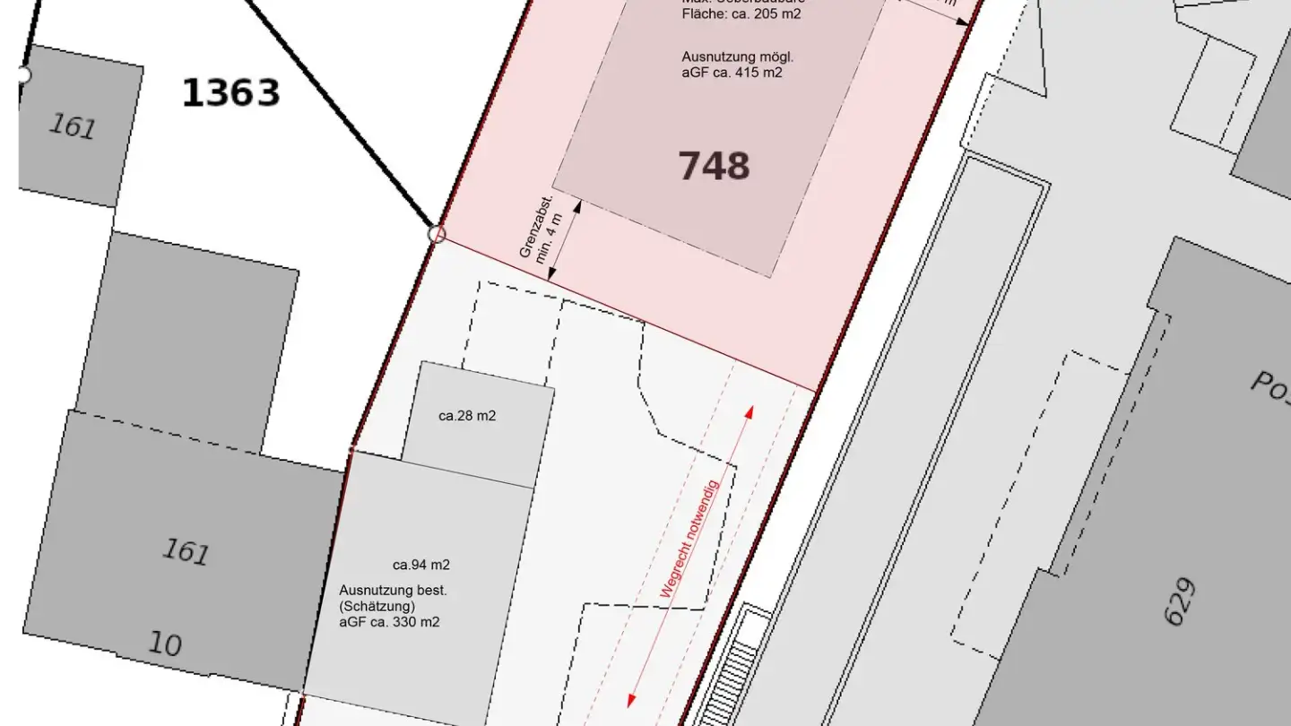 Bauland kaufen - Bahnhofstrasse 8, 5615 Fahrwangen