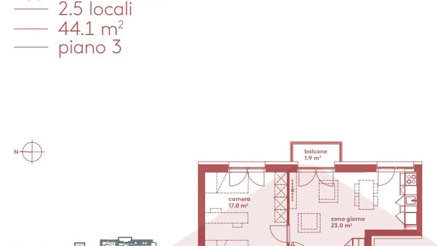 Wohnung mieten - 6962 Viganello - Foto 3