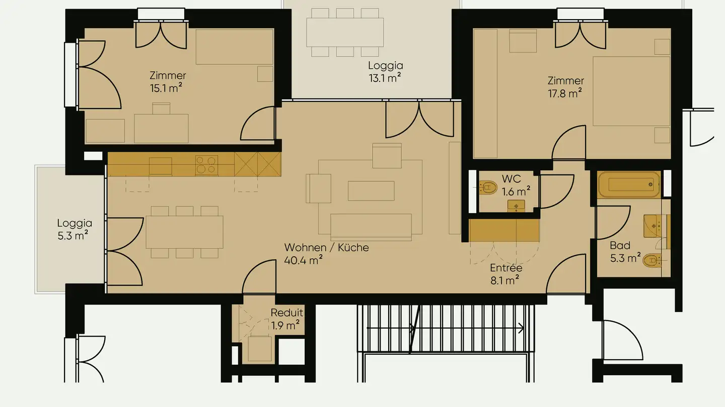 Apartment for rent - Holzmoosrütistrasse 28b, 8820 Wädenswil - Photo 2