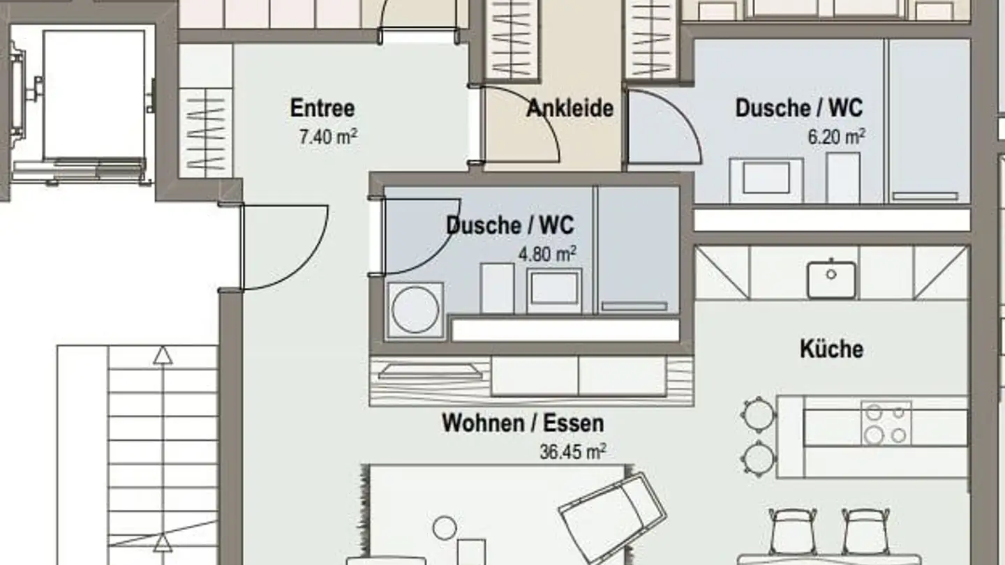 Appartement à louer - Gstaadmattstrasse 16b, 4452 Itingen - Photo 4