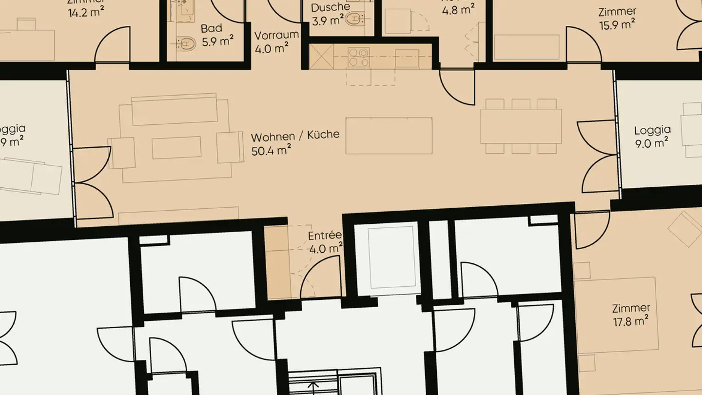 Appartement à louer - Holzmoosrütistrasse 18b, 8820 Wädenswil - Photo 2