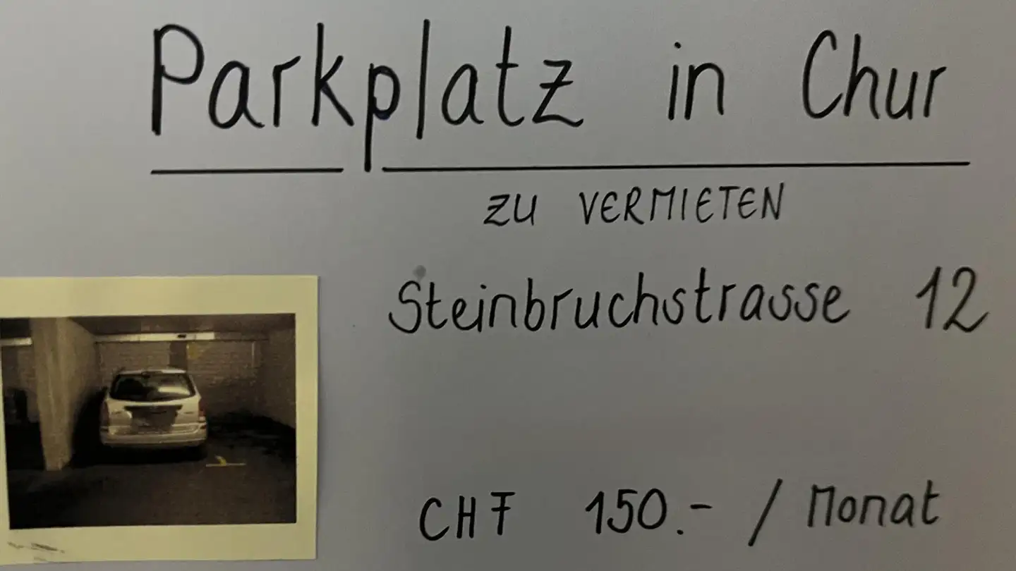 Tiefgaragenstellplatz mieten - Steinbruchstrasse 12, 7000 Chur