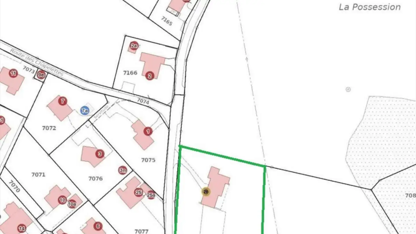 Terrain constructible à vendre - 1608 Chapelle (Glâne)