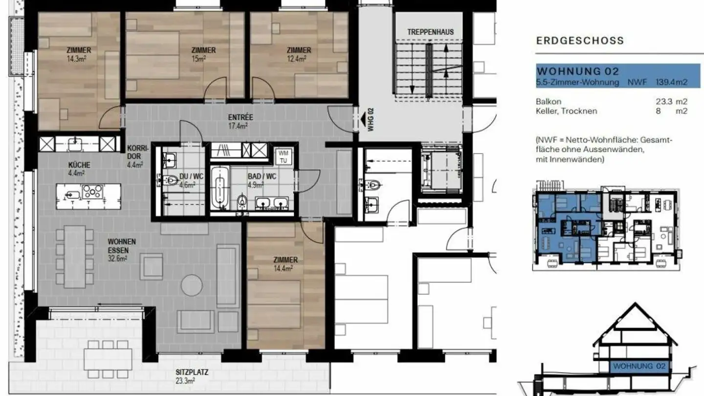 Wohnung mieten - Rebhogerstrasse, 8472 Seuzach - Foto 3