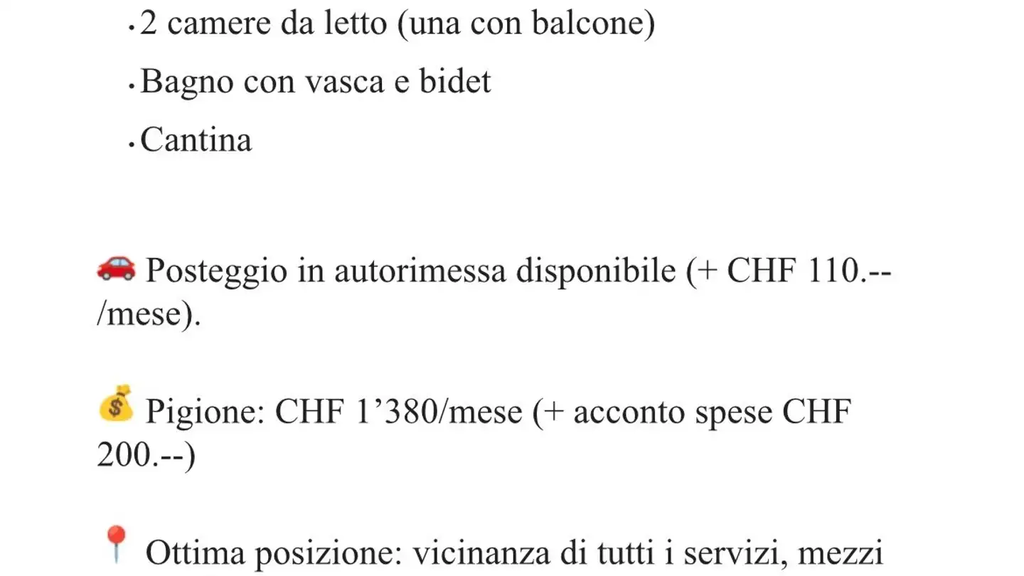 Apartment for rent - 6932 Breganzona