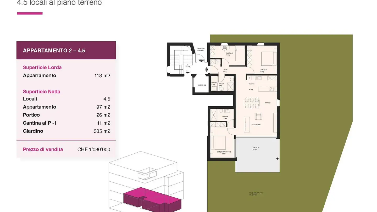 Appartamento a gradini in vendita - Viale 1814, 6512 Giubiasco - Foto 4