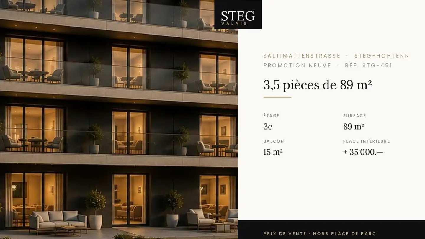 Apartment for sale - Sältimattenstrasse, 3940 Steg VS