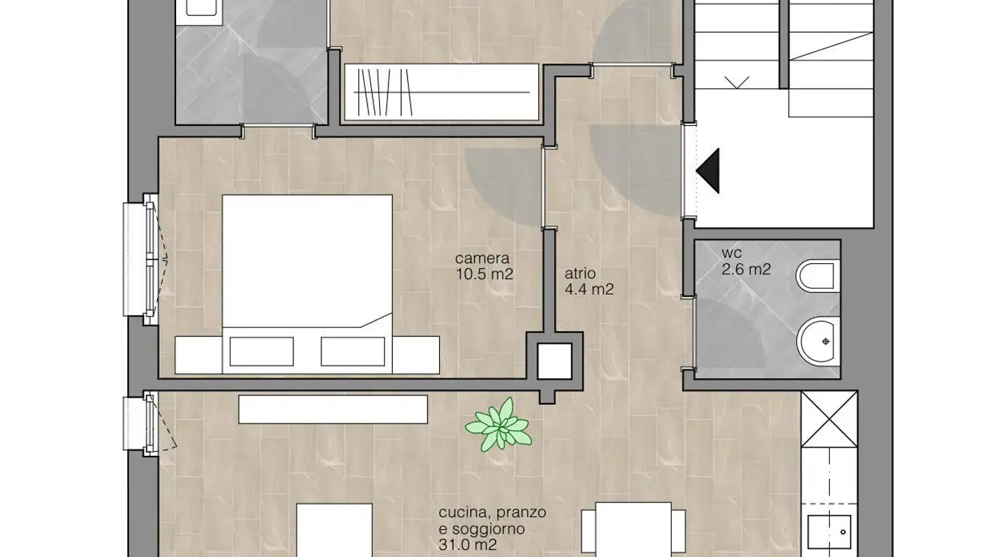 Appartement à louer - Fiüra 20, 6780 Airolo - Photo 2