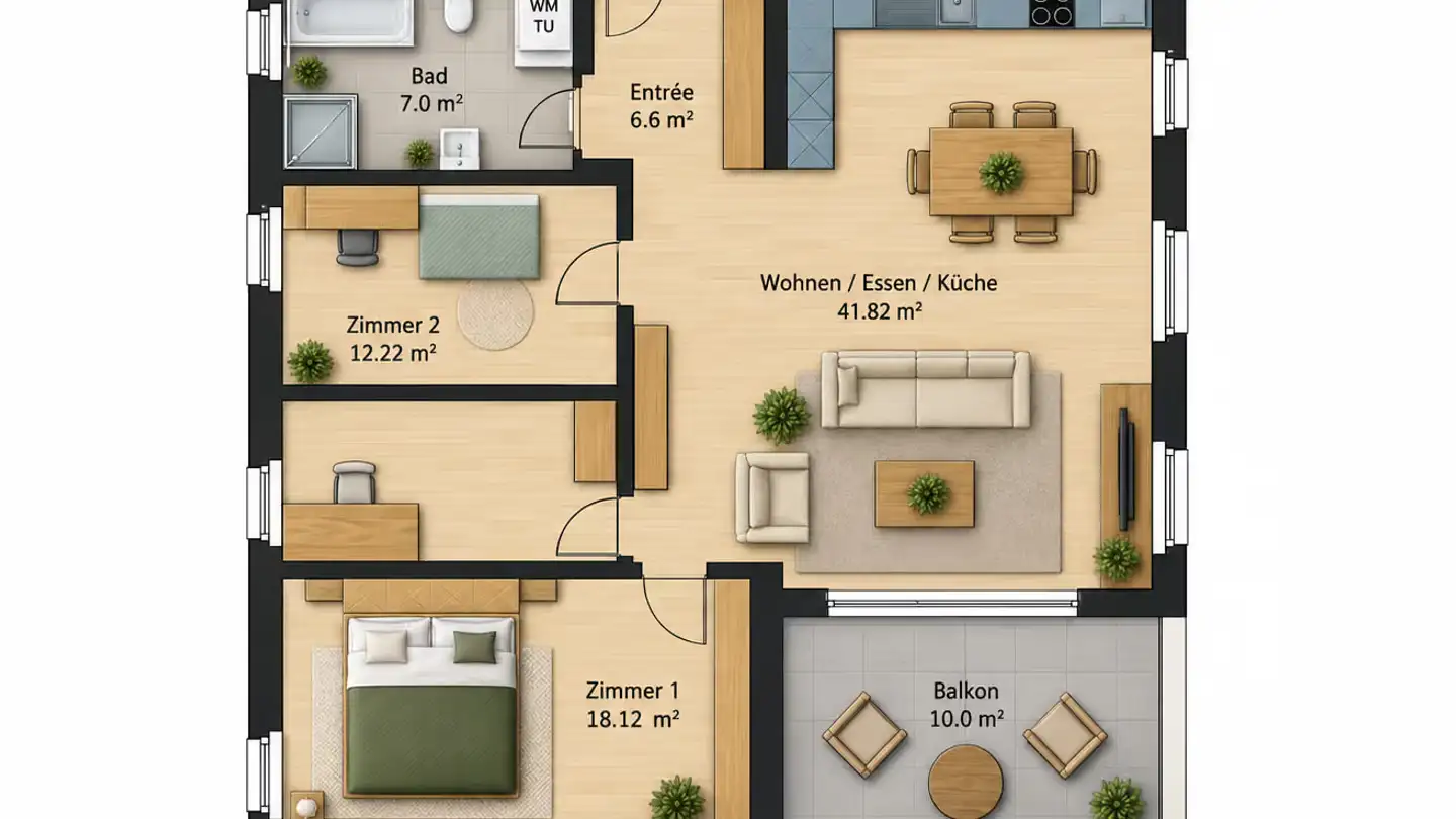 Dachgeschosswohnung mieten - Altweg 1, 5626 Hermetschwil-Staffeln - Foto 3
