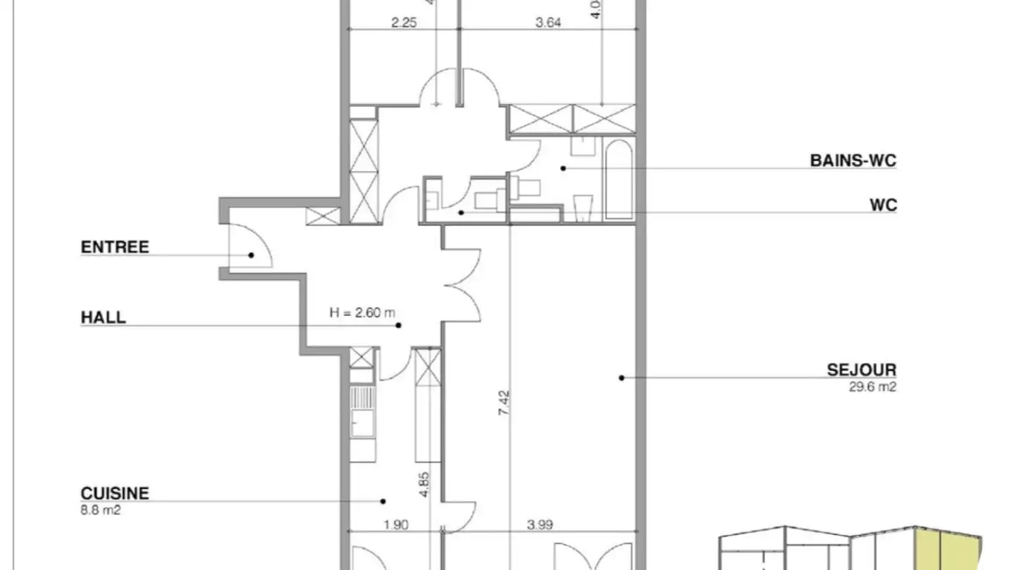 Wohnung mieten - Route Du Grand-Lancy, 1212 Grand-Lancy