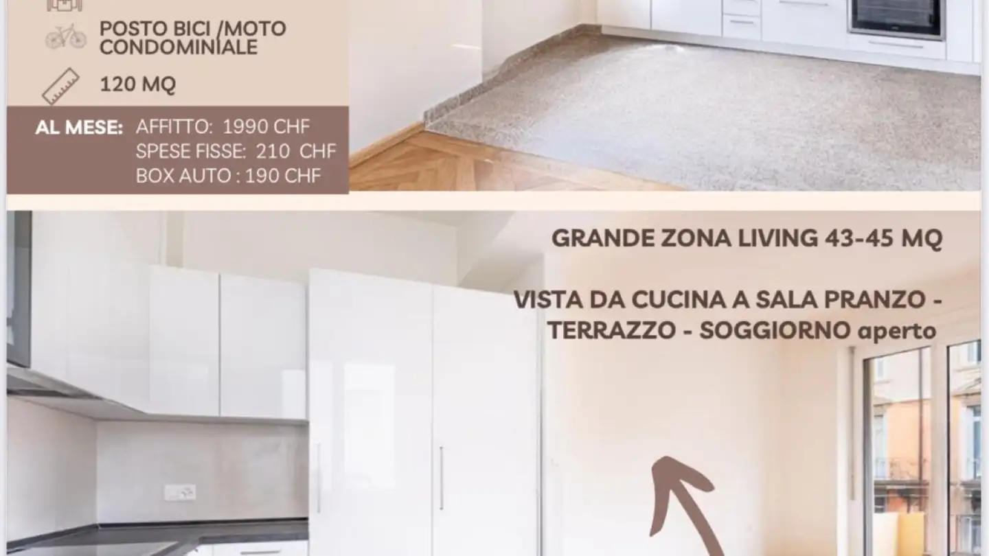 Appartement à louer - 6900 Lugano