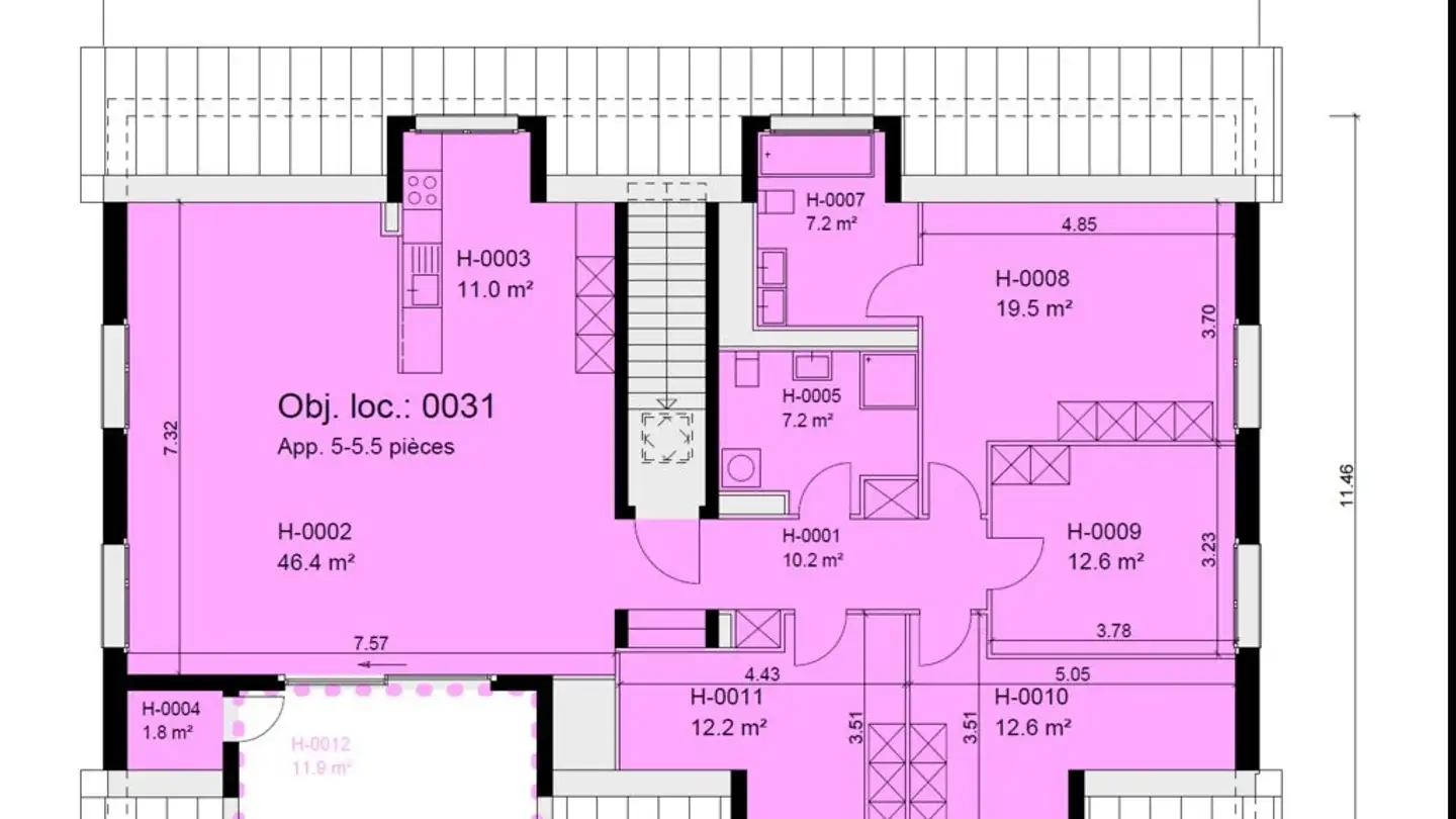 Attic flat for rent - Route Du Flonzaley 5, 1070 Puidoux - Photo 4