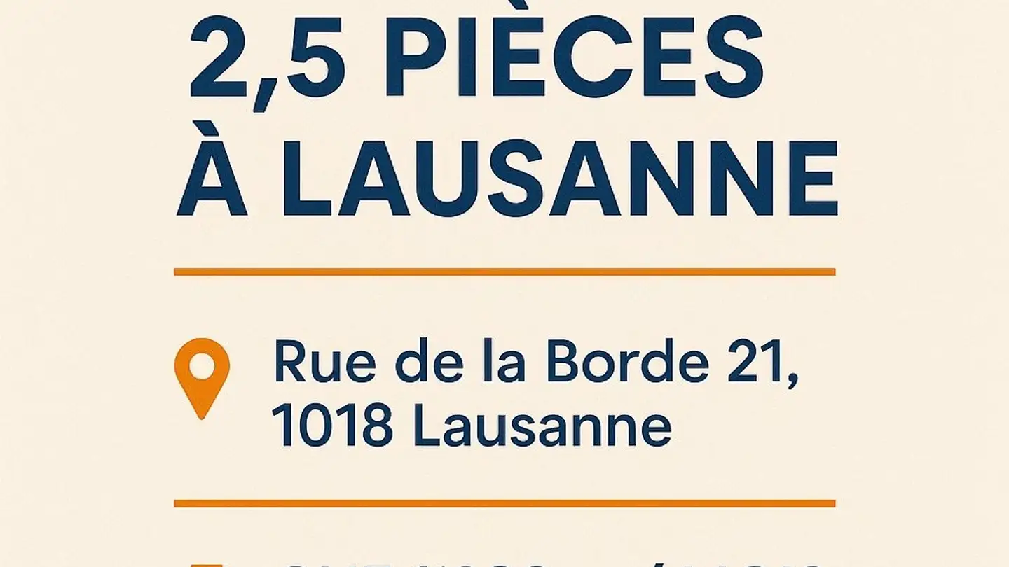 Apartment for rent - Rue De La Borde 21, 1018 Lausanne