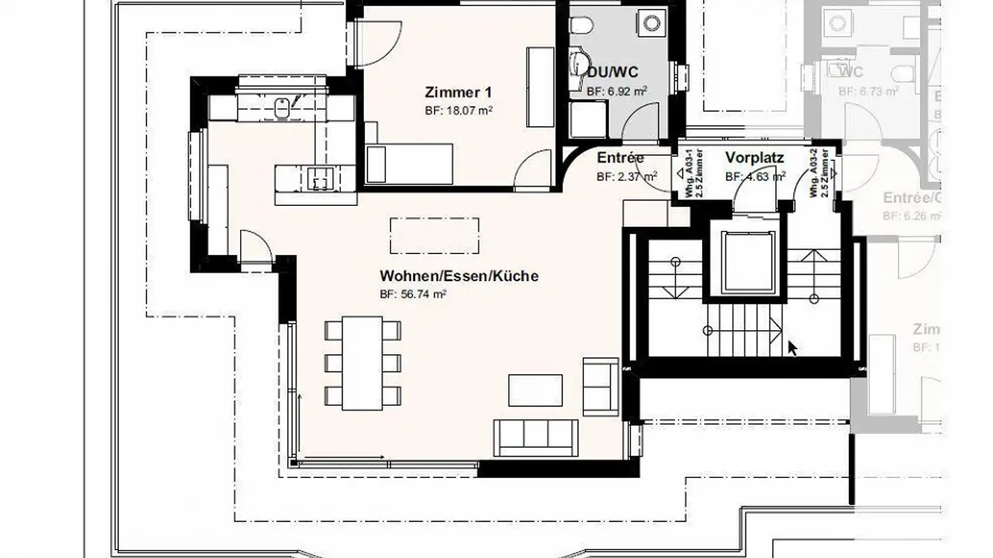 Penthouse mieten - Rennimattstrasse 21, 4242 Laufen - Foto 2