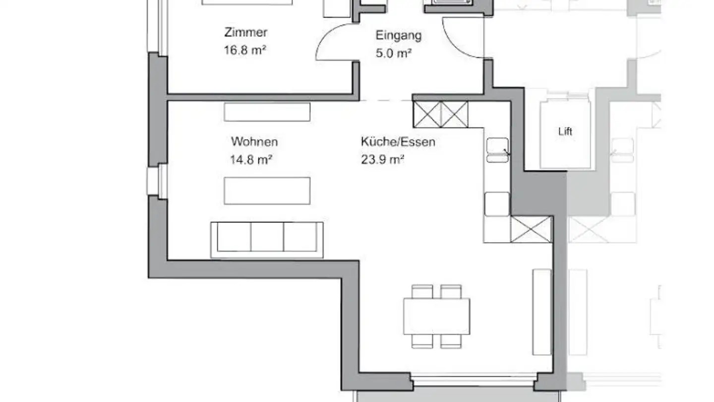 Wohnung mieten - Hauptstrasse 19, 8246 Langwiesen - Foto 2