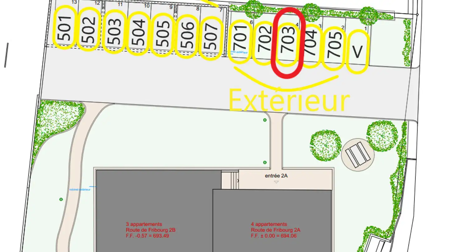 Parcheggio esterno in affitto - Route De Fribourg 2, 1553 Châtonnaye - Photo 3