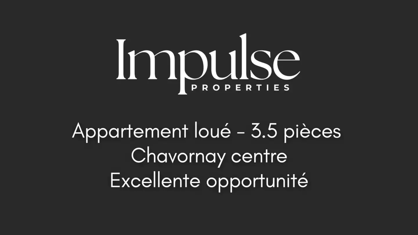 Appartamento in vendita - 1373 Chavornay