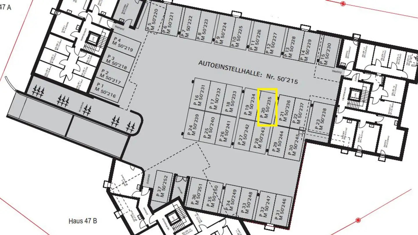 Tiefgaragenstellplatz mieten - Monté 47, 7408 Cazis - Foto 2