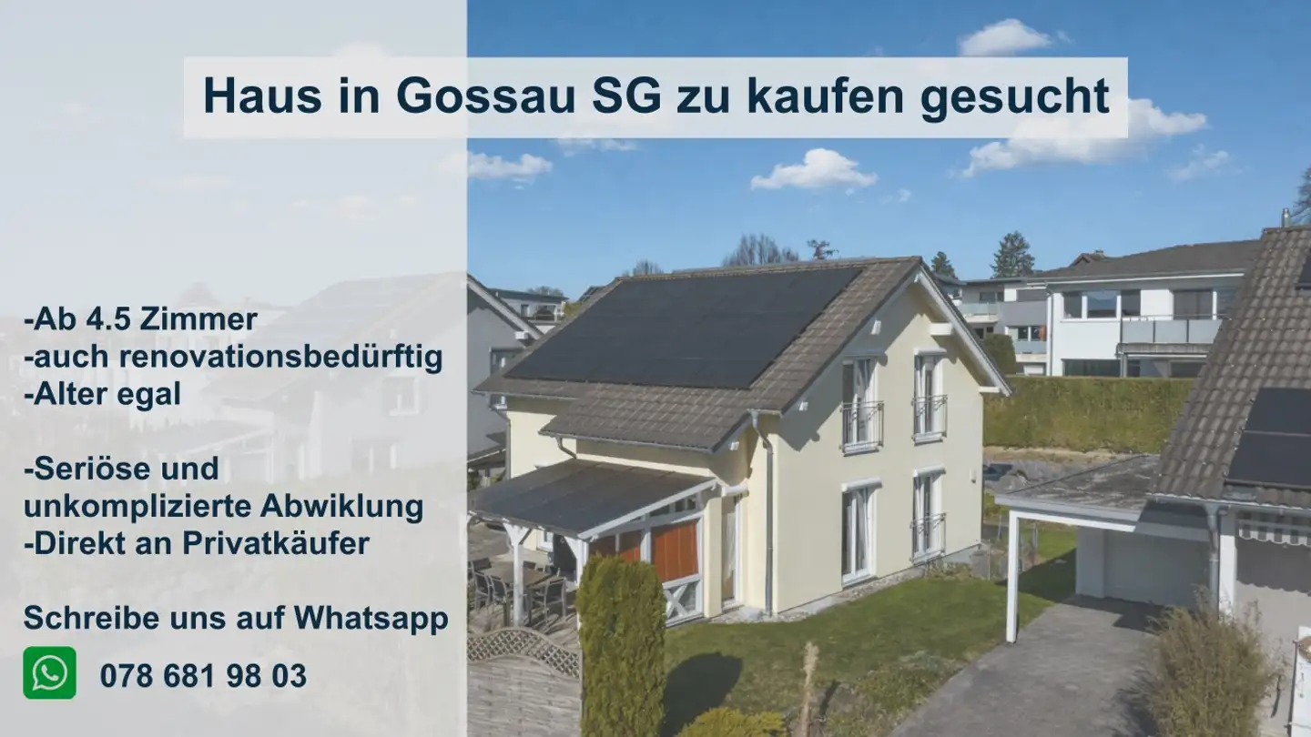 Maison individuelle à vendre - St. Galler Strasse 31, 9200 Gossau SG