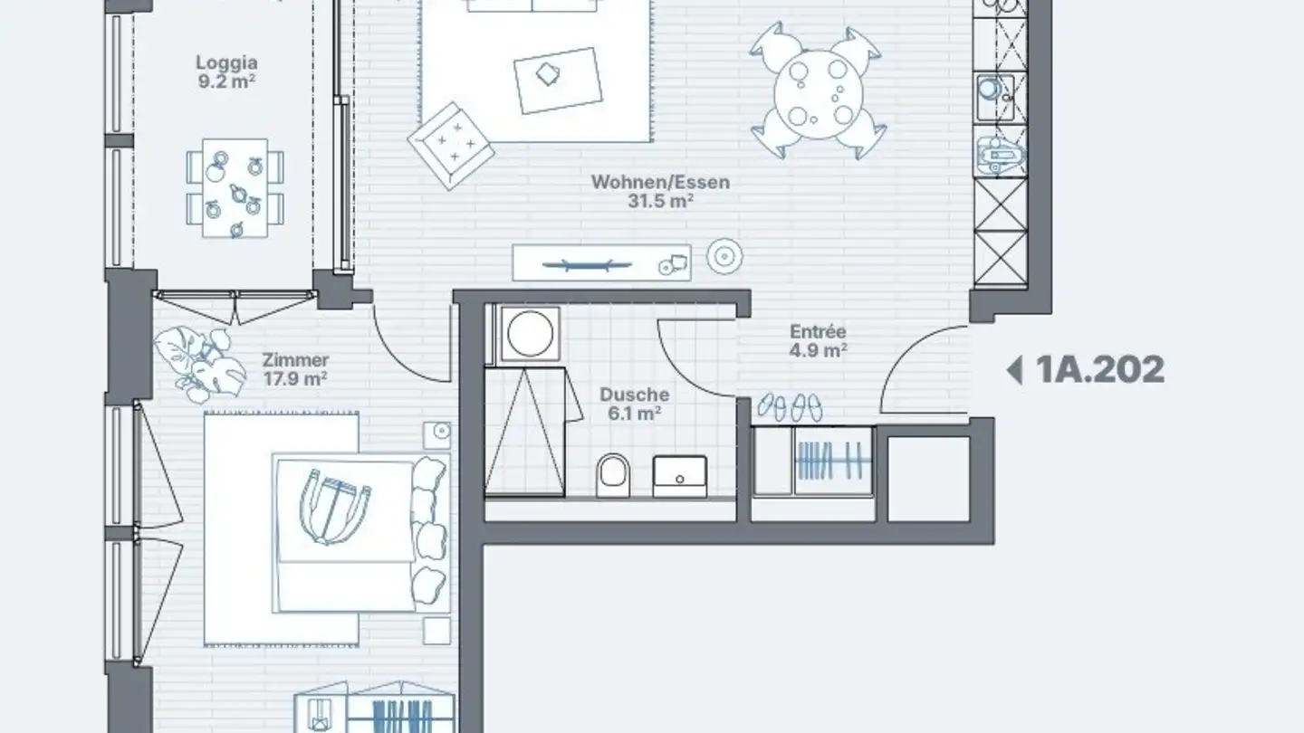 Wohnung mieten - Dorfstrasse 13g, 8155 Niederhasli - Foto 2