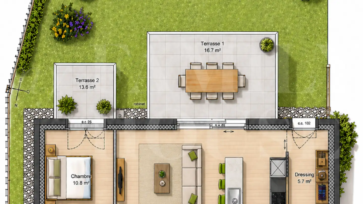 Appartement à vendre - 1292 Chambésy