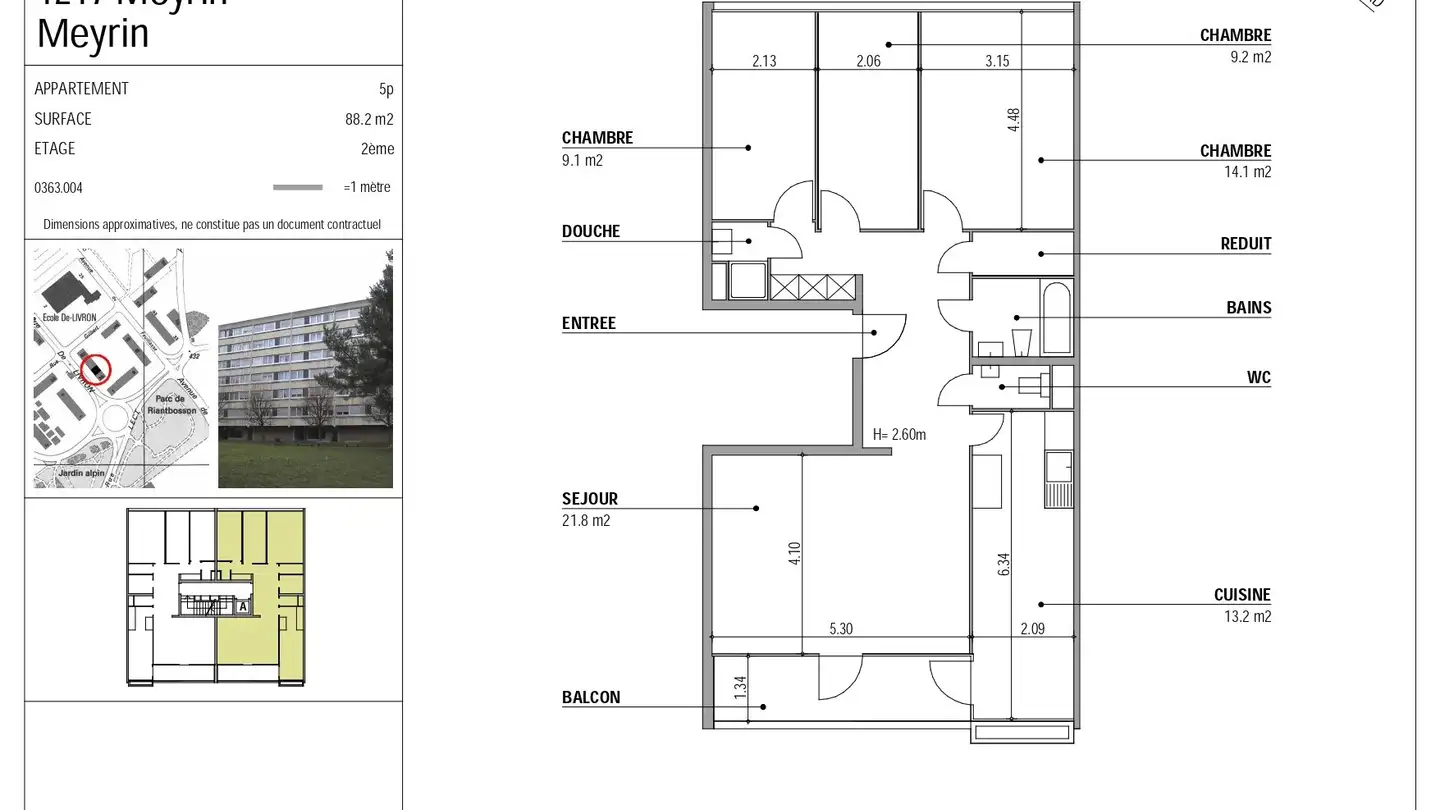 Wohnung mieten - Rue Gilbert 36, 1217 Meyrin