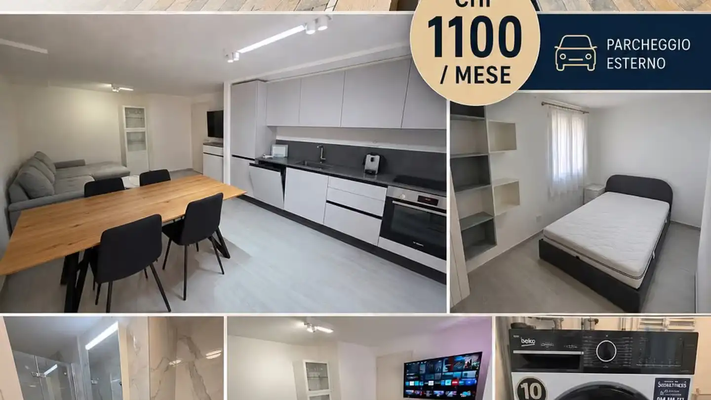 Appartamento in affitto - Via San Rocco 3a, 6512 Giubiasco