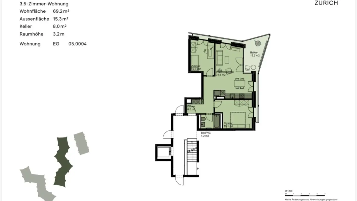 Appartement à louer - Austrasse 50, 8045 Zürich - Photo 2