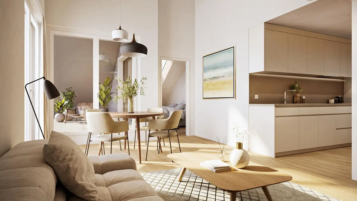 Wohnung mieten - Bergstrasse 10, 5644 Auw - Foto 3