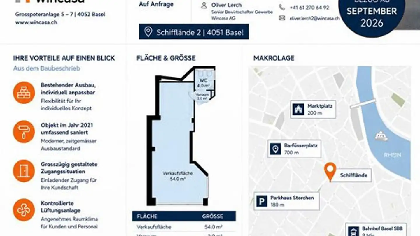 Office space for rent - Schifflände 2, 4051 Basel